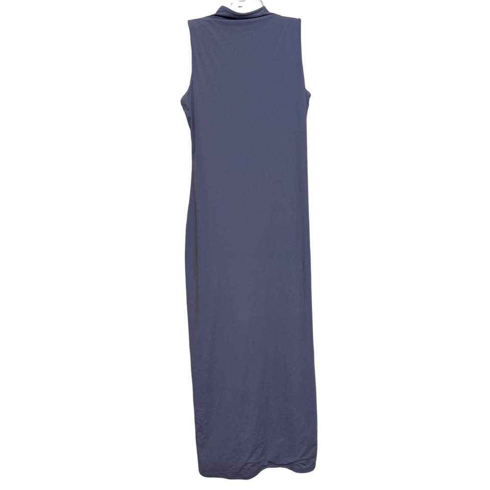 SKIMS Fits Everybody Mock Neck Sleeveless Maxi Dress Slate Blue Gray 3X Plus